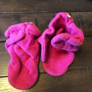 Girls Zutano Booties - 12 month